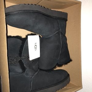 Ugg Bailey Mariko Lined Boots - Black, Size 9